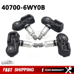 For NISSAN GTR & 370Z X 4 Tyre Pressure Sensors TPMS 40700-6WY0B 407006WY0B NEW - Picture 1 of 12