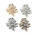 4pcs Crystal Rhinestone Pearl Embellishments Scarf Decorations Brooch Button
