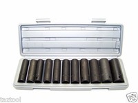 12 PC 1/2" DR DEEP IMPACT SOCKET SET METRIC 1/2in DRIVE IMPACT WRENCH SOCKETS