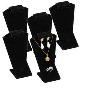 5pc Jewelry Combination Display Black Velvet Ring, Earring Mini Jewelry Set - Picture 1 of 3
