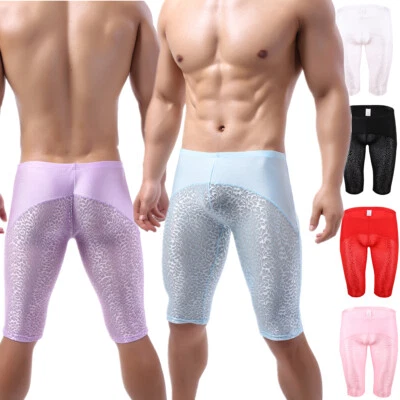 Men's Lace Boxer Briefs Underwear Boxers Shorts Trunks Underpants Short Leggings - Image 1 of 4