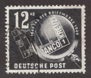 1949 Germany DDR Sc# B14 (semi-postal) "Stamp on Stamp". Used Cv$5.25 - Picture 1 of 1