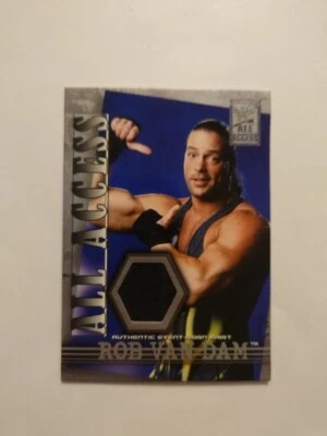2002 WWE WWF ROB VAN DAM RVD FLEER EVENTO CAMISETA USADA TARJETA RELIQUIA ECW TNA IMPACT  Foto 1 de 2