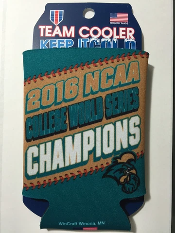NCAA CWS National Champions Coastal Carolina University Can Cooler 12 oz. Koozie Cover