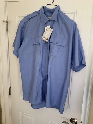 Camisa Uniforme Elbeco Paragon Plus Manga Corta Azul Claro Talla XL Foto 1 de 4
