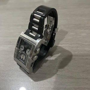 BVLGARI Chronograph Men's Quartz Rectangle Silver Swiss Made Analog - Picture 1 of 24