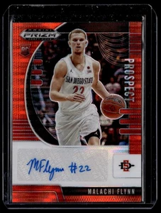 Malachi Flynn Basketball Panini #PA-MF Prospect Autographs Orange Pulsar AUSN - Bild 1 von 2