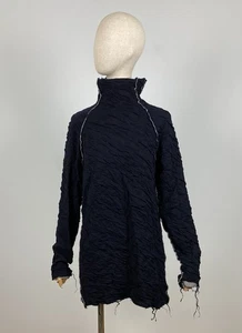 FORME D'Expression Women's Black Wool Designer Avantgarde Sweater Size XL - Picture 1 of 19