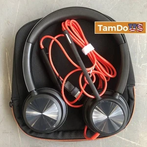 Auriculares con cable Poly Blackwire 8225, estéreo, micrófono Boom, USB, compatible con PC/Mac - Imagen 1 de 5