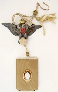 ANTIQUE 1898 RARE AUSTRIAN EAGLE BADGE TO EMPEROR FRANZ JOSEPH ANNIVERSARY - Picture 1 of 7