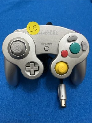OEM Nintendo GameCube Controller  Silver Platinum Official Joystick T2 - Image 1 of 4