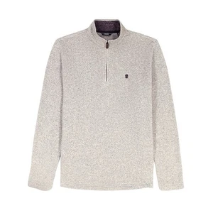 Izod Maglione Uomo Pile 1/4 Zip Pullover Manica Lunga 4XL Grigio Chiaro Erica - Foto 1 di 4