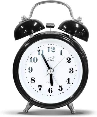 Retro Twin Bell Alarm Clock with Loud Ring for Heavy Sleepers and Teens - Image 1 of 4