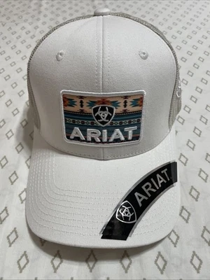 Gorra Ariat Para Hombres B-Fit Escudo Logo Malla Espalda Snapback Sombrero Foto 1 de 4