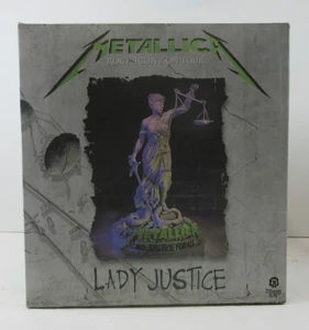 MIB LIMITED Metallica "LADY JUSTICE" Statue Rock Iconz On Tour 2021 KnuckleBonz - Picture 1 of 10