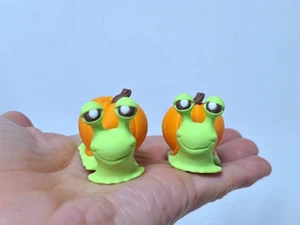 Kürbis Schnecke 3D gedruckt Flexi Gelenk Herbst Spielzeug süß Halloween Geschenk Dekor - Bild 1 von 4