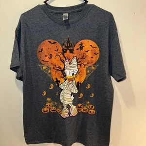 Camiseta Gris Momia Halloween Pato Margarita Unisex Camiseta Grande Disney Fantasmas Calabaza - Imagen 1 de 6