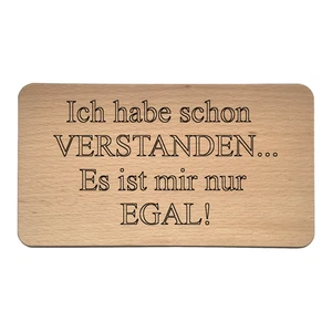 Wanddeko Holzschild mit lustiger Gravur Geschenk für Freunde Familie Mann Frau - Bild 1 von 6