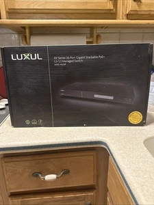 Luxul AV Series 26-Port Gigabit Stackable PoE+ L2/L3 Managed Switch AMS-4424P - Picture 1 of 8