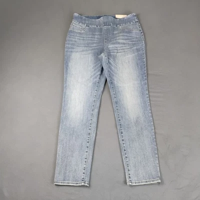 Chico's女式打底裤(2 U.S 12 R)蓝色条纹拉 - 79 美元 — 第 1/4 张图片