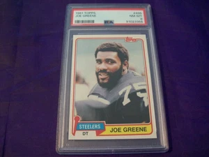 1981 TOPPS FOOTBALL #495 JOE GREENE (STEELERS) PSA 8 - Picture 1 of 2
