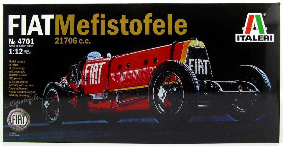 1/12 ITALERI - FIAT - MEFISTOFELE 1924 RECORD 12 LUGLIO 234.98Km/h IT4701 - Immagine 1 di 1