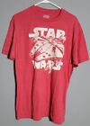 Star Wars Millennium Falcon Mens Red Short Sleeve Tee Shirt L Large