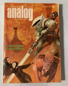 Analog Science Fiction Aug 1974 Enter A Pilgrim Gordon R. Dickson Free Ship USA - Imagen 1 de 6