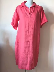 Kleid 💞 Zauberhaft Clarina Gr.40 evtl. Gr.38 Leinen Neu - Bild 1 von 7