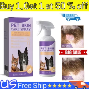 Pet Skin Care Spray Cat & Dog Itch Relief Healing for Hot Spots Rash Irritations - Picture 1 of 10