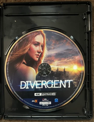 DIVERGENT (2014) - 4K Ultra HD UHD disc only (No Blu-ray or Digital Copy) - Image 1 of 3