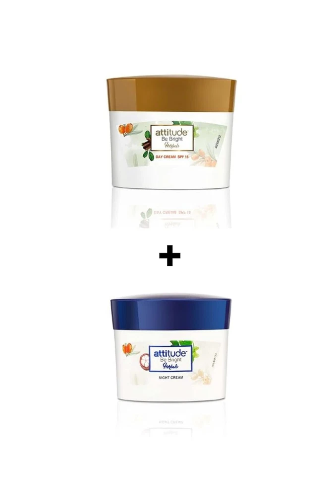 Amway Attitude Be Bright Herbals Day & Night Cream SPF15, 50gm combo - Image 1 of 4