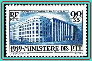FRANCE 1939 PTT MINISTRY SC#B83 MNH ** CV$37.50/€50,00 COMMUNICATIONS - Picture 1 of 1