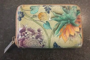 Anushka Leather Accordion Style Credit & Business Card Holder Used *Mark - Picture 1 of 8