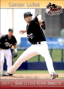2017 Quad Cities River Bandits Grandstand 16 Carson LaRue Dewey Oklahoma OK Card