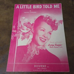 A Little Bird Told Me by Harvey Brooks (Vintage Sheet Music 1948 Bourne) - Picture 1 of 3