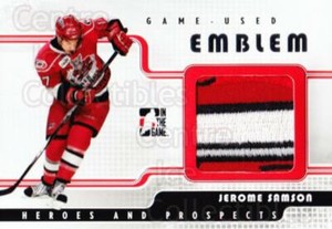 2008-09 ITG Heroes and Prospects Emblem Silver #37 Jerome Samson
