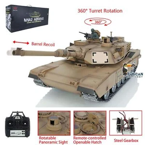 Henglong Abrams IR BB RC Tank 1/16 7.0 3918 Openable Hatch Barrel Recoil 360° - Picture 1 of 13