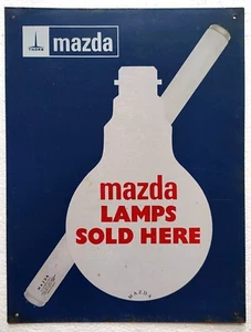 Lámparas Mazda Vintage Original Publicidad Litografía Letrero de Lata India Envío Gratis - Imagen 1 de 3