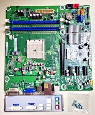 HP Pro 3400 Series 660155-001 - AAHD2-HY AMD FM1 Motherboard + Plate & Screws x8 - Image 1 of 4