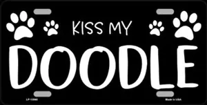 Kiss My Doodle Novelty License Plate Tag - Picture 1 of 1