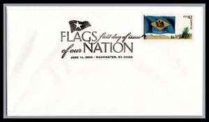 US FDC # 4282 42c Delaware Flag none 2008, 9p1447 - Picture 1 of 1