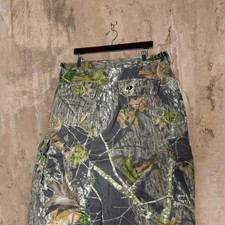 Vintage Mossy Oak Hunting Camo Jeans 38x30 Baggy Double Knees Denim Woodland Y2K