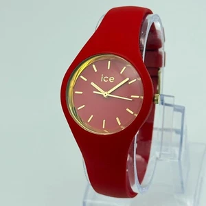 Women's ICE WATCH All Red Silicone Cosmos Modern Quartz Watch, 34mm Gold Accents - Picture 1 of 7