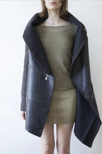 Rick Owens Cashmere Cappotto Lana Cardigan