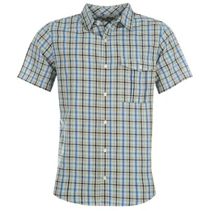 Herren CRAGHOPPERS Freizeit SHIRT Kurzarm BLAU KARIERT Seersucker Oberteil | Small - Bild 1 von 7