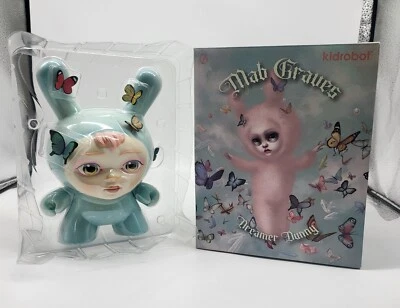 Kidrobot Mab Graves Dreamer Dunny 2017 figura de vinilo suave/flocado 8" pulgadas (azul) Foto 1 de 4