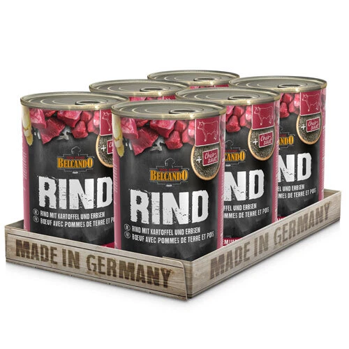 Belcando Rind m. Kartoffeln & Erbsen Hundefutter Nassfutter | 6 x 400 g  - Bild 1 von 1