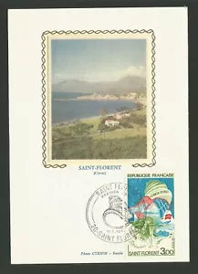 France 1er jour années 70 Corse Saint-Florent sur carte postale /T7436 - Bild 1 von 1