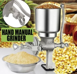 HEAVY DUTY Grinder Corn Coffee Wheat Manual Hand Grains Iron Nut Mill Crank Meal - Picture 1 of 3